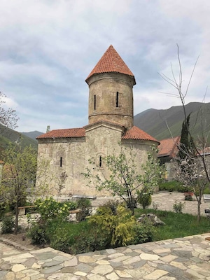 A little bit outside Azerbaijan’s second city you’ll find this cute small church, surrounded by the mountains it’s pretty picturesque.