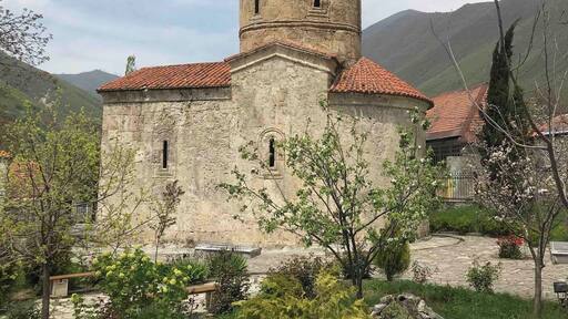 A little bit outside Azerbaijan’s second city you’ll find this cute small church, surrounded by the mountains it’s pretty picturesque.