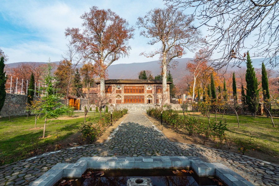 The Palace of Sheki Khans was built in 1790. Northwest of Azerbaijan