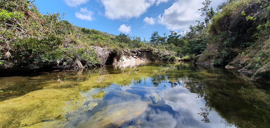 Landscape in Serra do Cipó Ecological Park in Minas Gerais Brazil