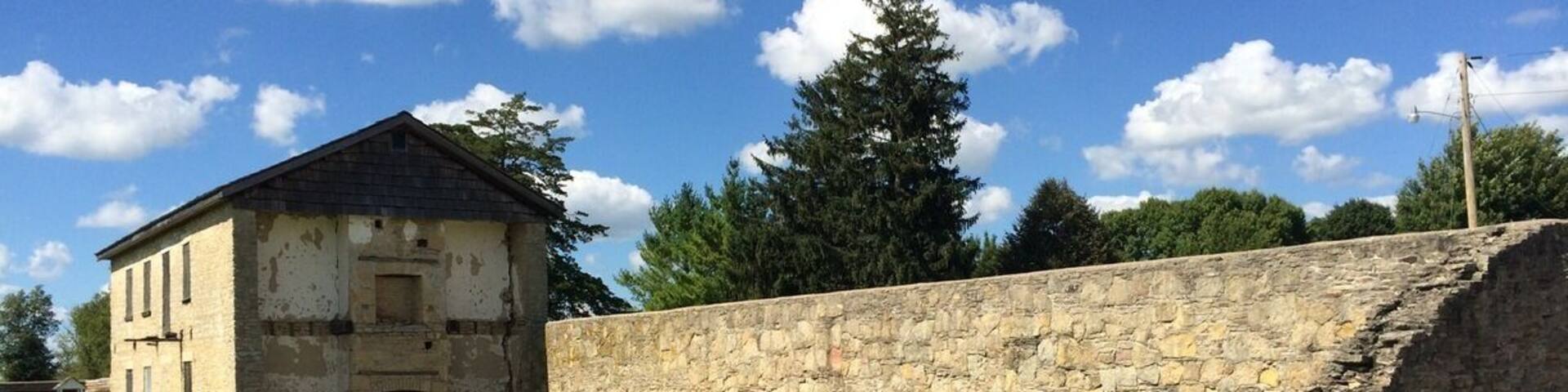 The remnants of a U.S. Army frontier post that regulated from 1842-1849. It's mission was to keep the peace between Indian tribes in the region and prevent white settlers from disturbing the area.