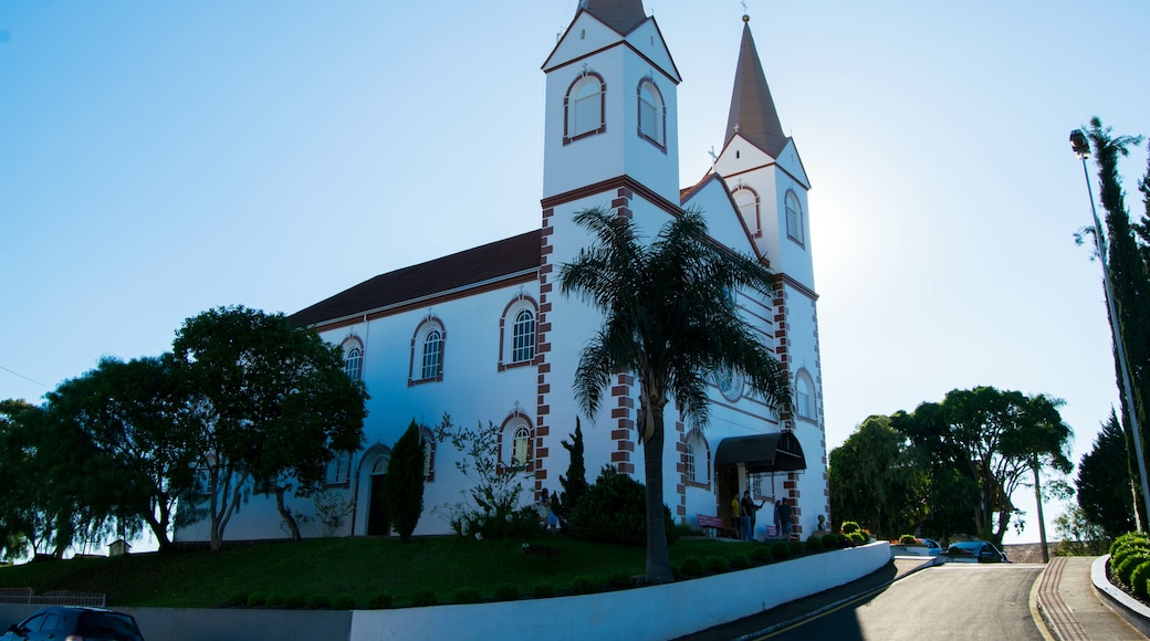 Treze Tílias - SC. Mother church of Treze Tílias city - Santa Catarina - Brazil