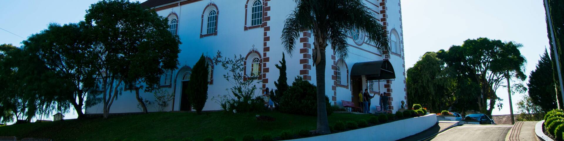 Treze Tílias - SC. Mother church of Treze Tílias city - Santa Catarina - Brazil