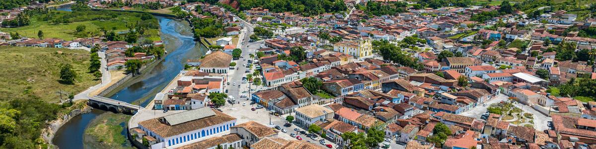 Aerial of Laranjeiras, Sergipe, Brazil