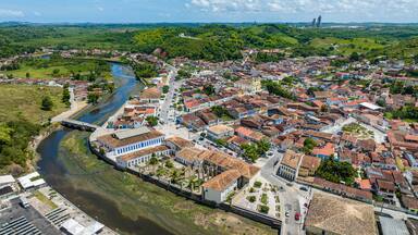 Aerial of Laranjeiras, Sergipe, Brazil