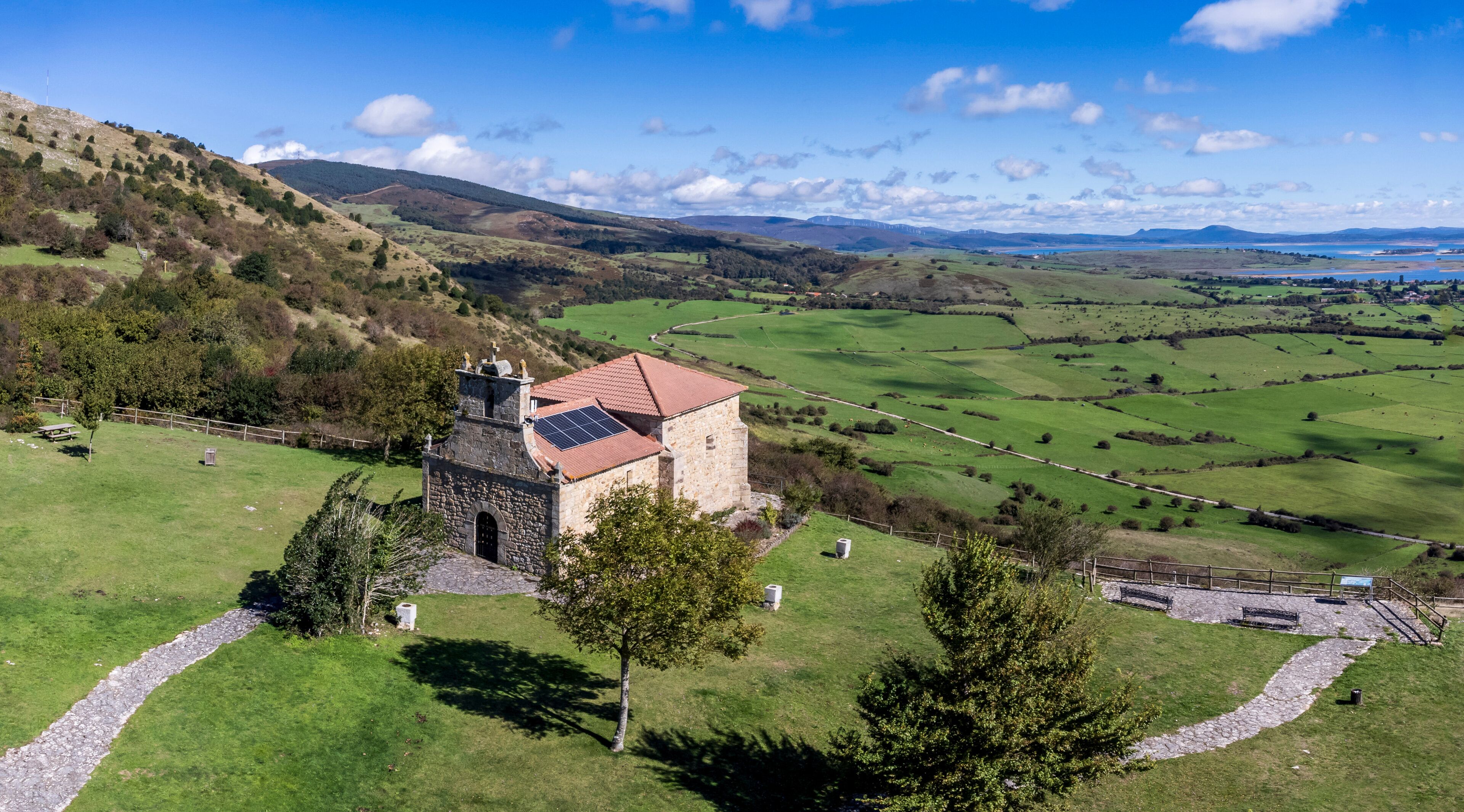 Hermitage of Our Lady of the Snows, (Virgin of the Snows of Campoo de Yuso), Monegro, Ebro reservoir, Cantabria-Burgos, Spain