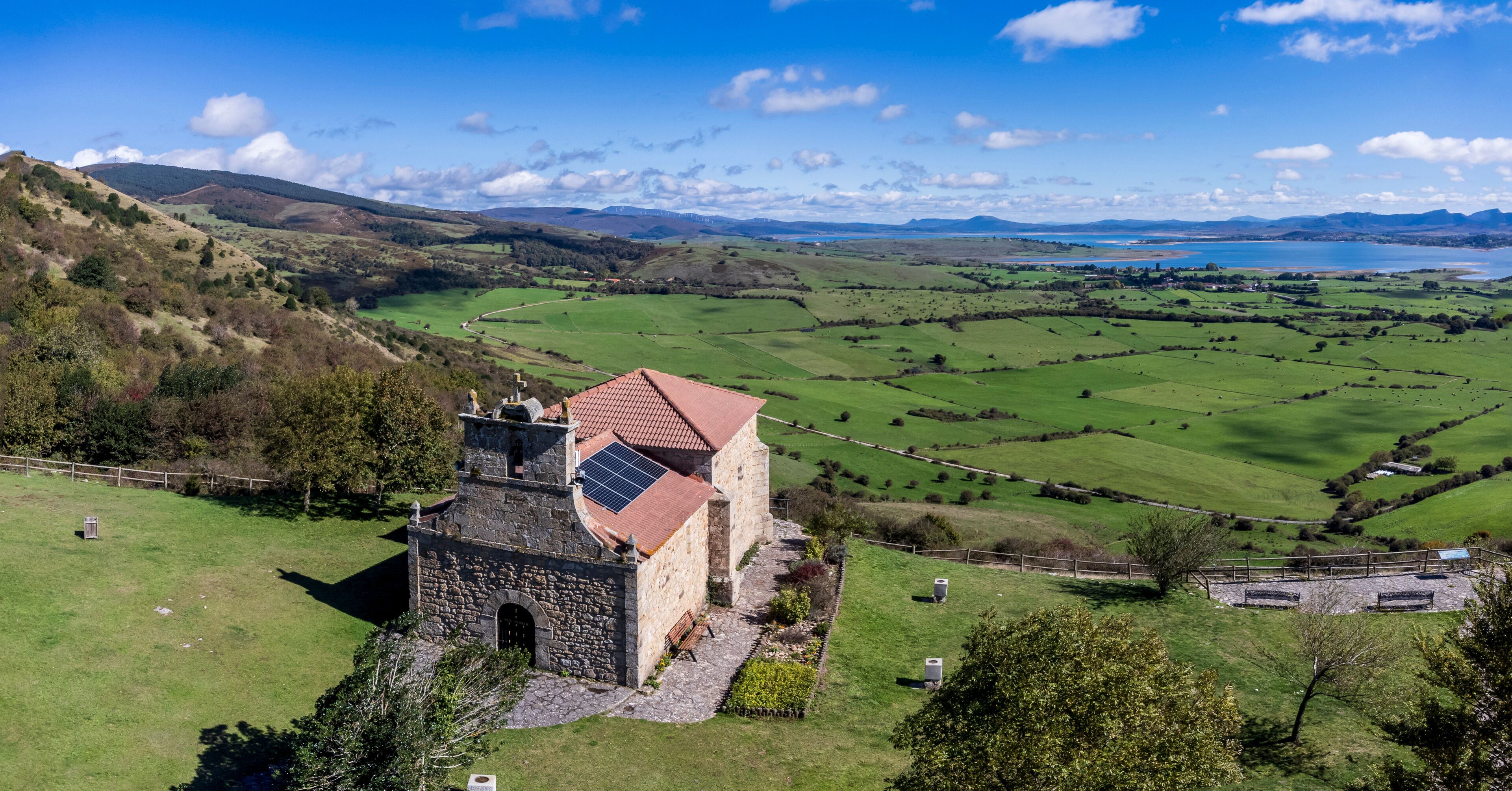 Hermitage of Our Lady of the Snows, (Virgin of the Snows of Campoo de Yuso), Monegro, Ebro reservoir, Cantabria-Burgos, Spain