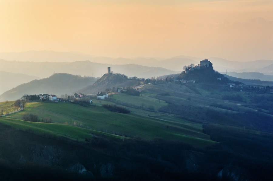 Crepuscolo in collina