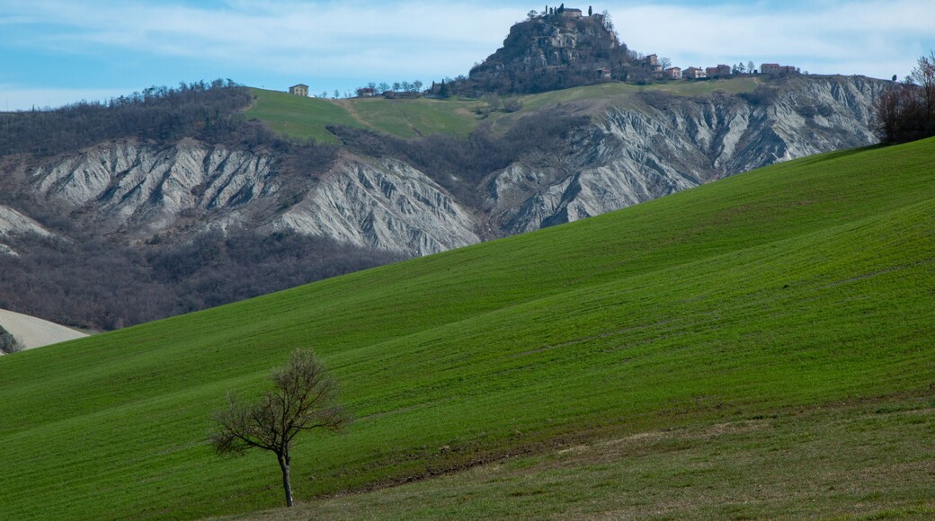 park of canossa and rossena hill of reggio emilia with castles and historical centers built by matilde di canossa