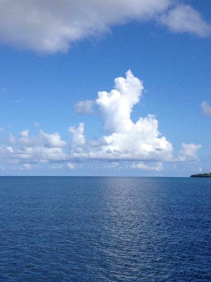 The clouds were so perfect on this day. On a boat in the middle of nowhere in Saint Croix. 