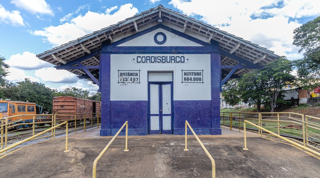 old railway station in the city of Cordisburgo, State of Minas Gerais, Brazil