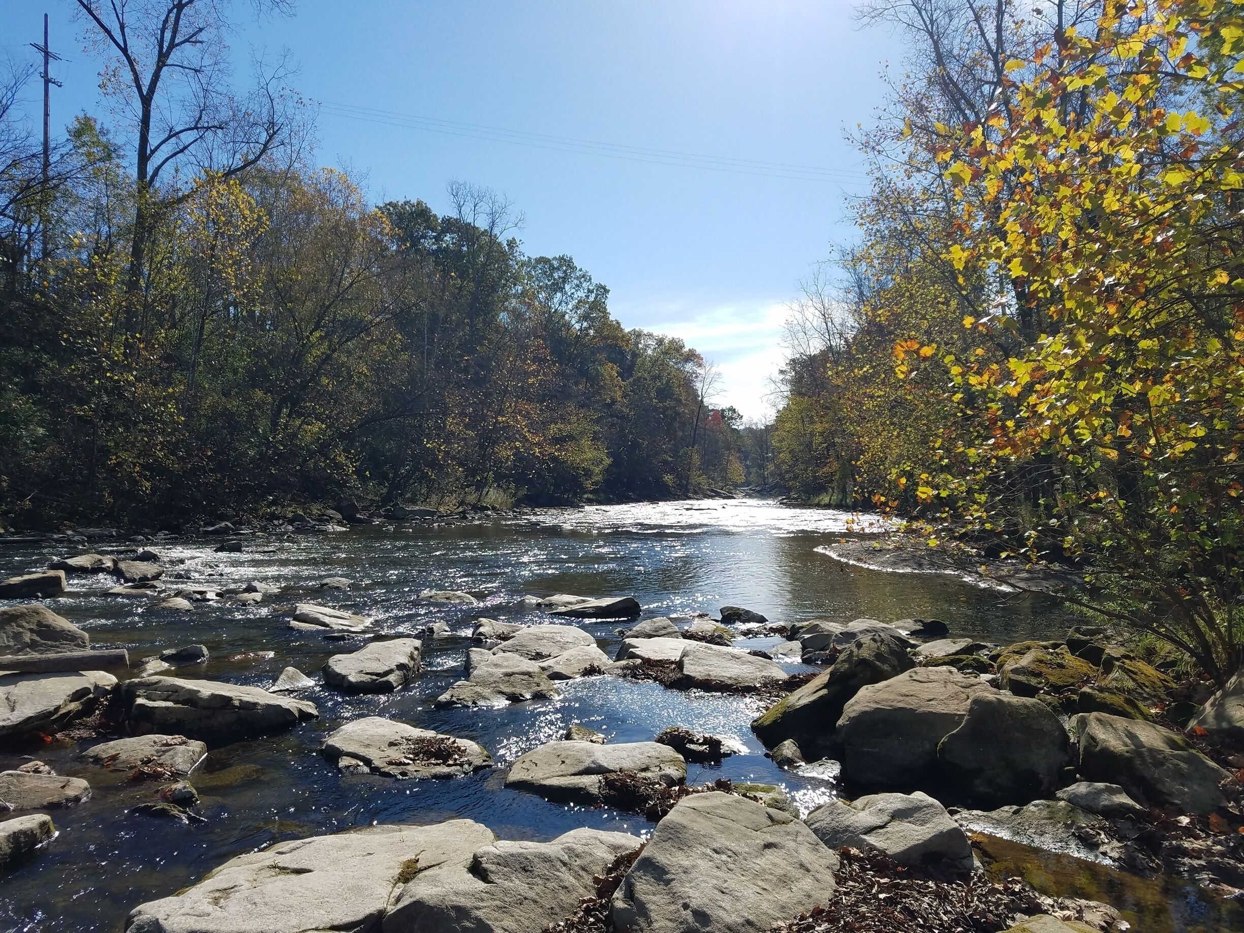 Kokosing River. Just a quarter mile from Honey Run Falls