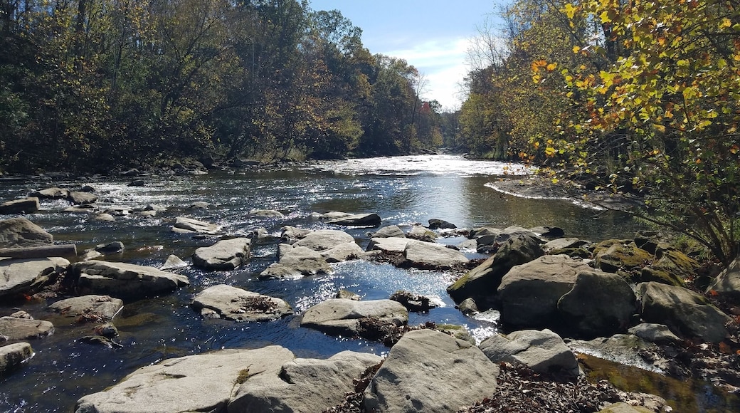 Kokosing River. Just a quarter mile from Honey Run Falls