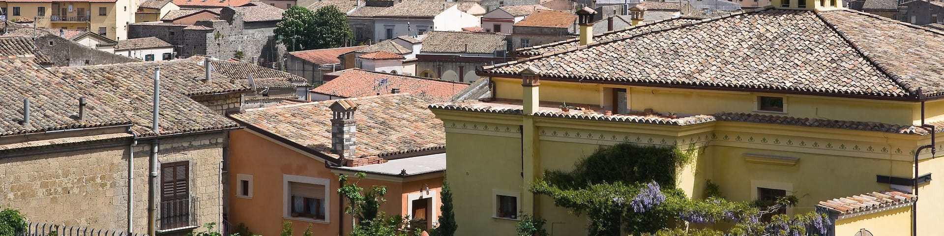 Panoramic view of Melfi. Basilicata. Italy.