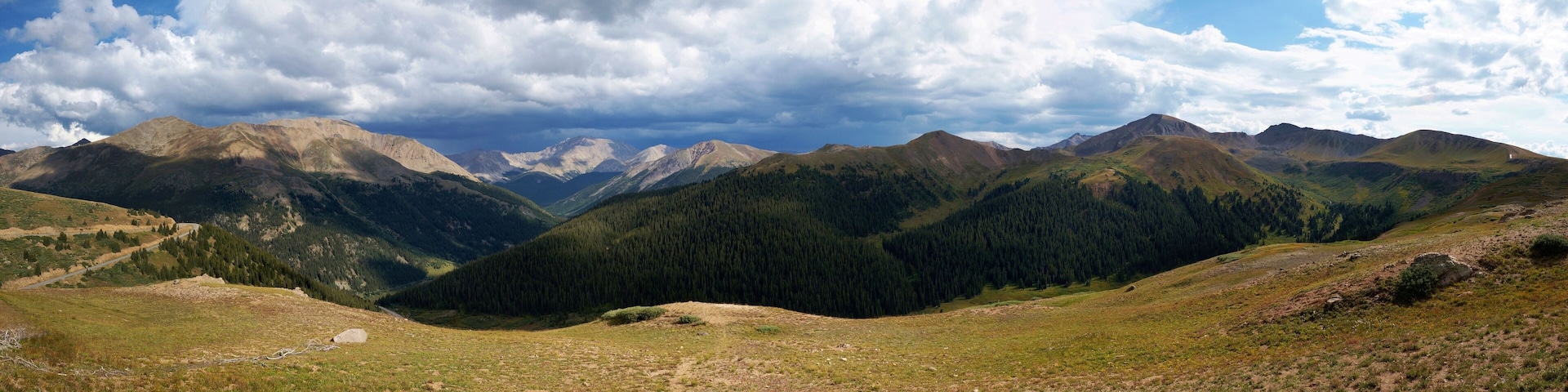 View from Independence Pass on the Continental Divide in Colorado, USA