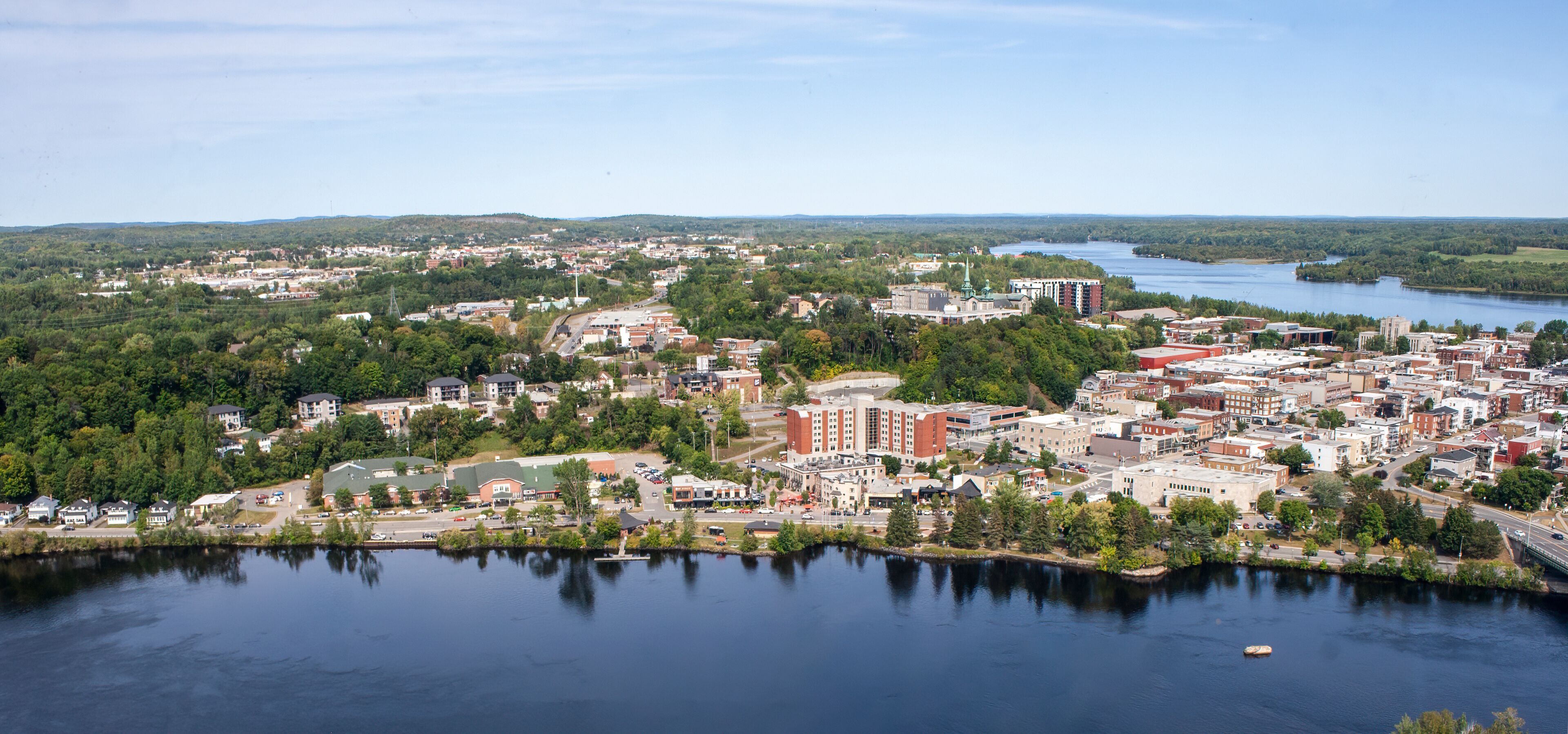 Aerial View of Shawinigan from La Cite de l'Energie