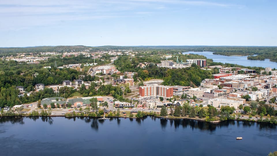 Aerial View of Shawinigan from La Cite de l'Energie