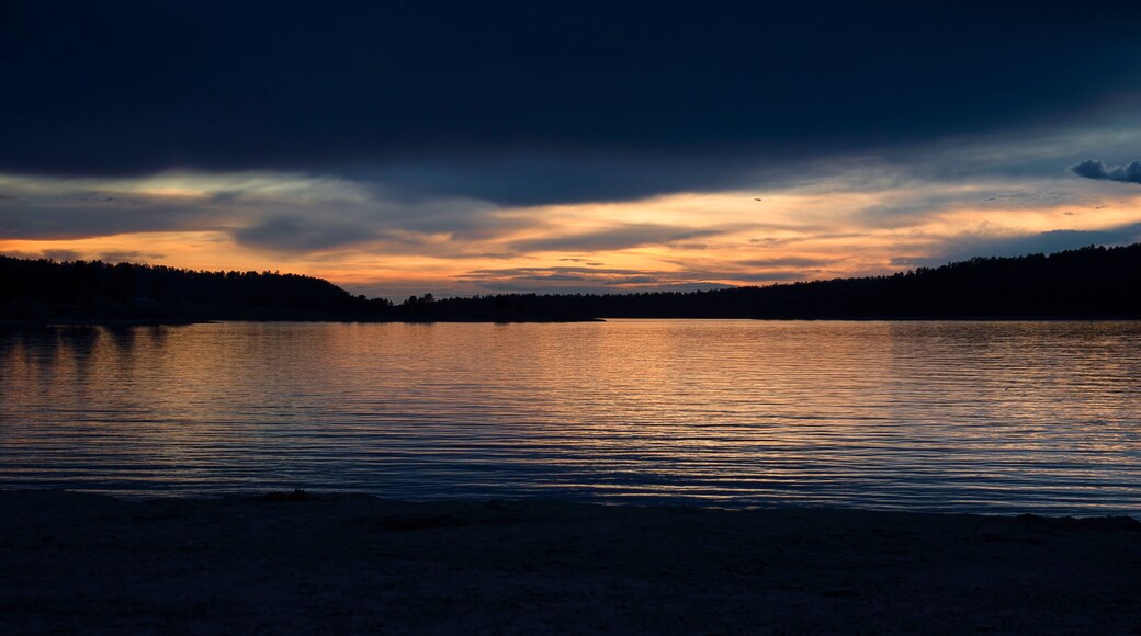 Colorful sky over Keyhole Lake