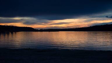Colorful sky over Keyhole Lake