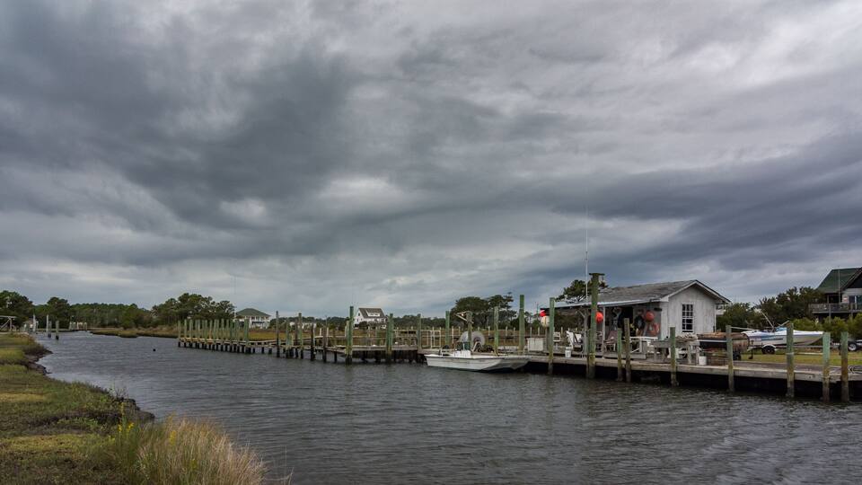 Fishing Shack, Harkers Island, NC, USA