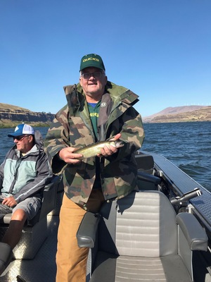 My first Columbia River walleye taken near Rufus, OR.
