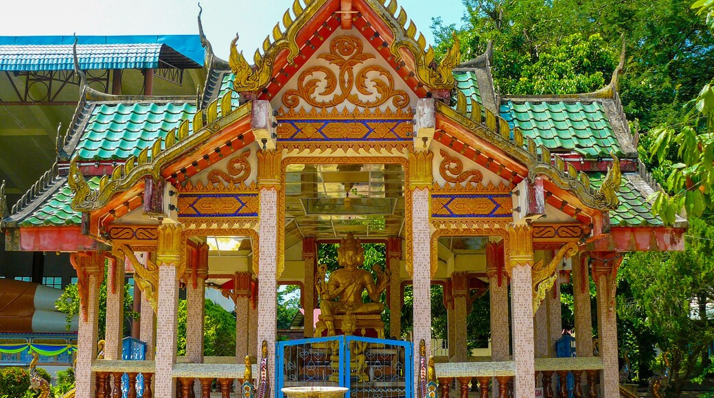 god Brahma statue with four faces of the creator in temple of Wat Photivihan Malaysia
