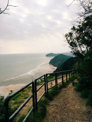 Take a quick hike up this hill and be rewarded with great coastline view. Walk further down pass this point (pic) and enjoy your private beach :)