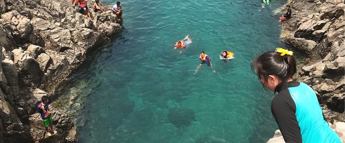 40ft cliff diving spot in Mariveles, Bataan.