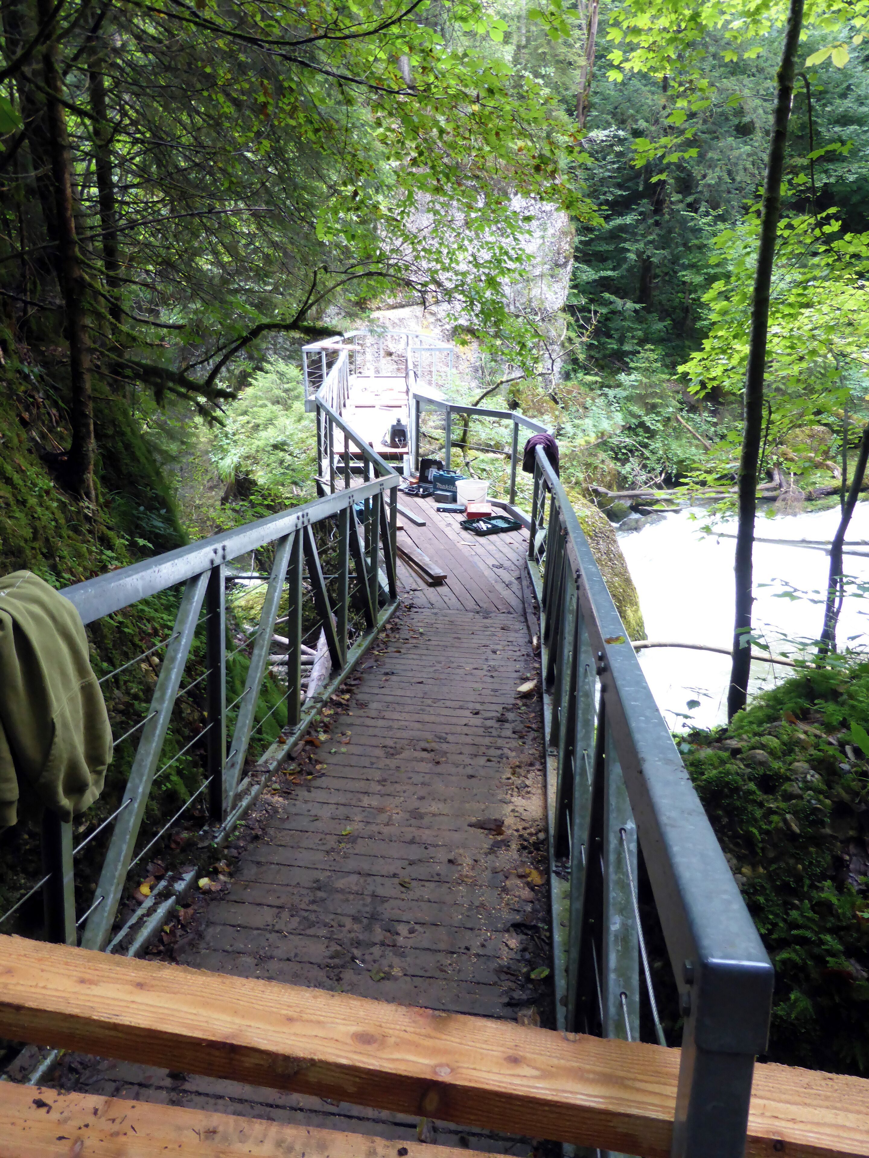 Der Eistobel zwischen der Ortschaft Schüttentobel und der Argentobelbrücke im Westallgäu.