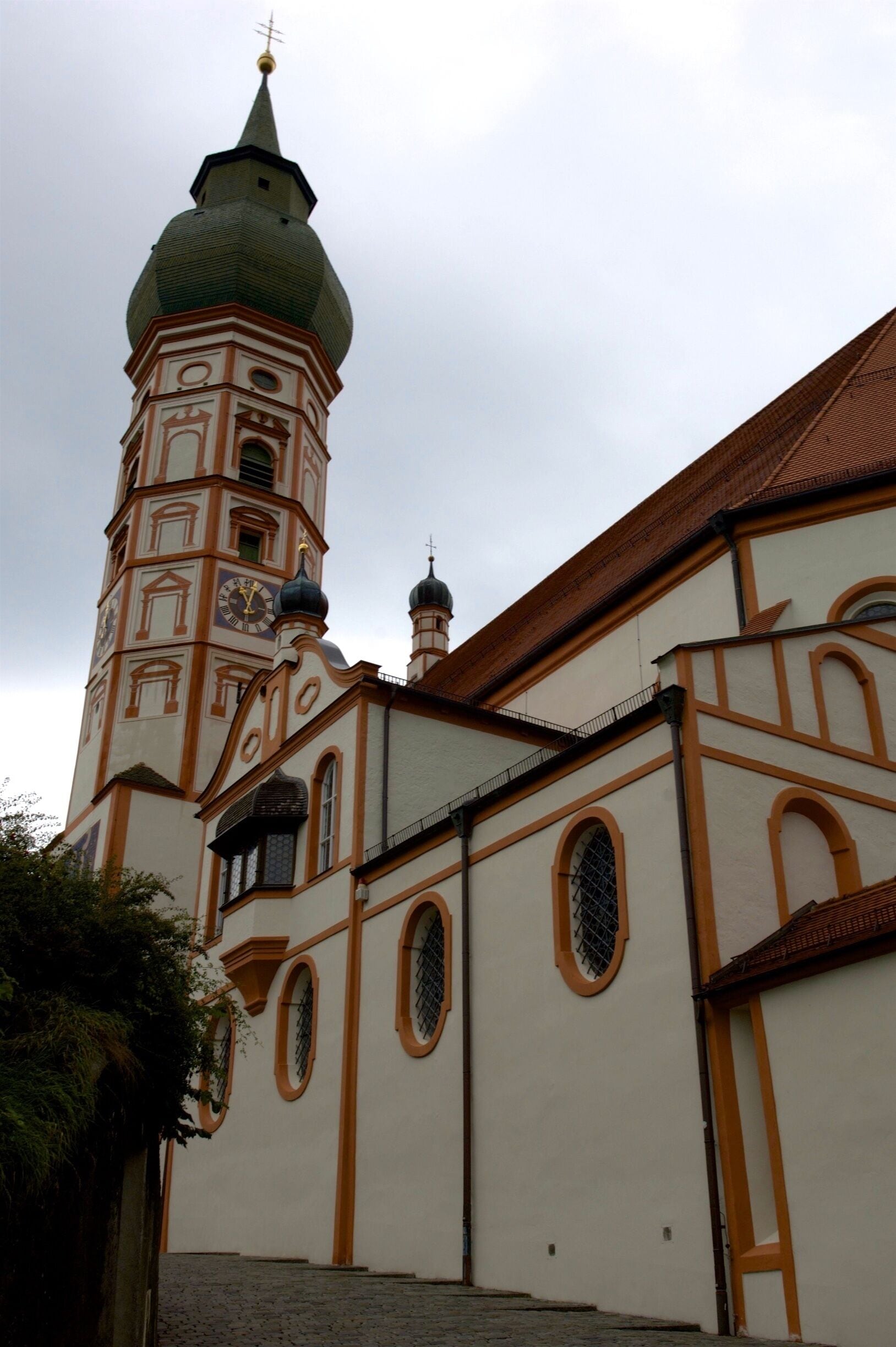 The Benedictine priory and erstwhile abbey of Andechs is a place of pilgrimage on a hill east of the Ammersee in the Landkreis of Starnberg (Upper Bavaria) in Germany, in the municipality Andechs. Andechs Abbey is famed for its flamboyant Baroque church and its brewery, Klosterbrauerei Andechs.. Composer Carl Orff is buried in the church.