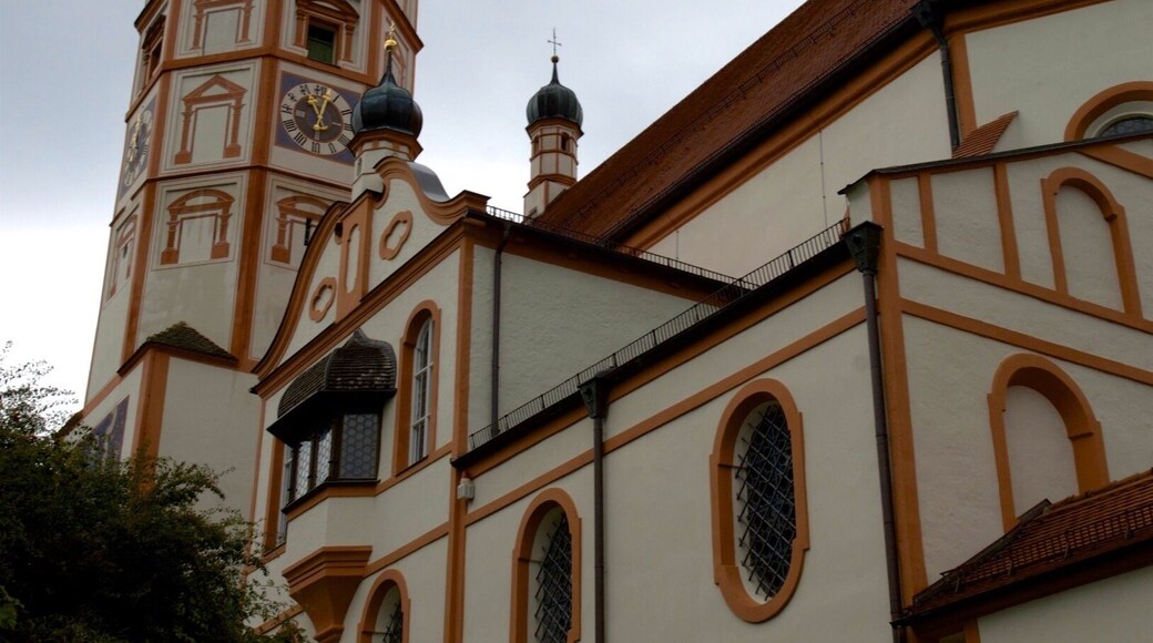 The Benedictine priory and erstwhile abbey of Andechs is a place of pilgrimage on a hill east of the Ammersee in the Landkreis of Starnberg (Upper Bavaria) in Germany, in the municipality Andechs. Andechs Abbey is famed for its flamboyant Baroque church and its brewery, Klosterbrauerei Andechs.. Composer Carl Orff is buried in the church.