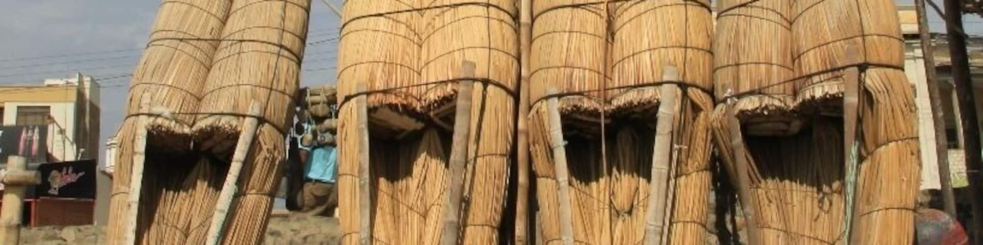 Although this once tranquil fishing hamlet is now a popular destination on Peru's 'Gringo Trail', it has clung proudly to its fishing roots. These narrow boats, made from the same reeds used by the Uros in the Lake Titicaca region, are still in use today.
They're known as 'Caballitos de Tortora', meaning "little horses" because of the way they are 'ridden' by the fishermen who use them.
If you wake up early enough (and I mean early; these fishermen are already casting their bait before the sun rises) you can witness an age old tradition in practice.
Read more about Huanchaco here:
http://galloparoundtheglobe.com/huanchaco/