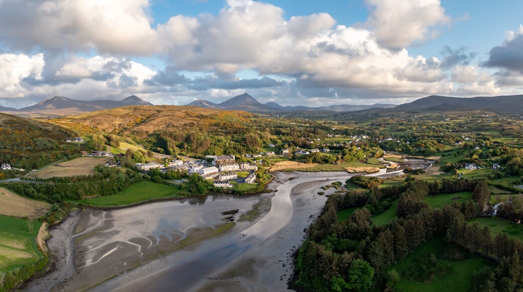 Aerial view of the coast at Killult by Gortahork, County Donegal, Ireland