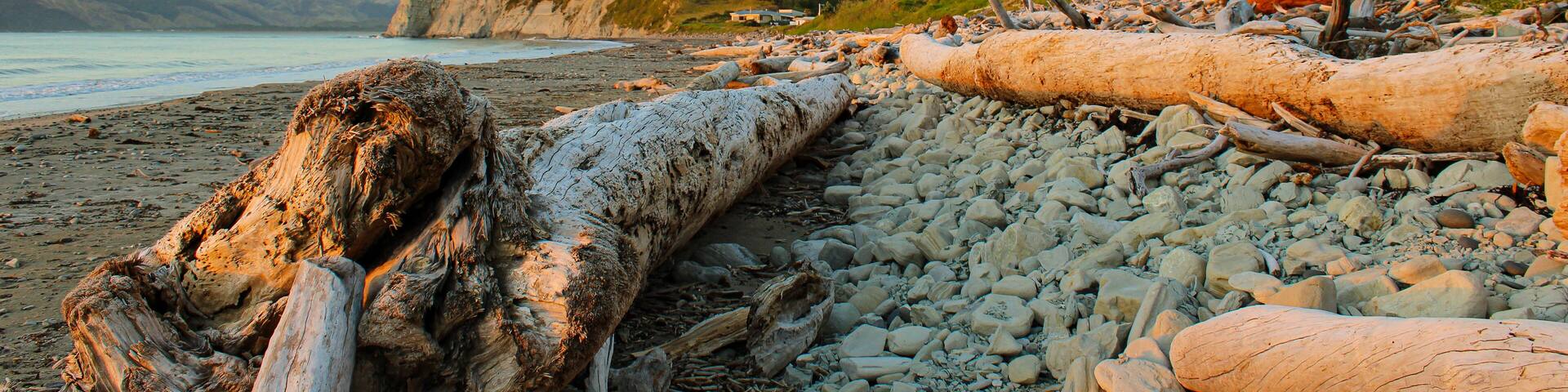 Taylors Bay, Mahia Beach, Mokotahi Hill, Sunset, New Zealand