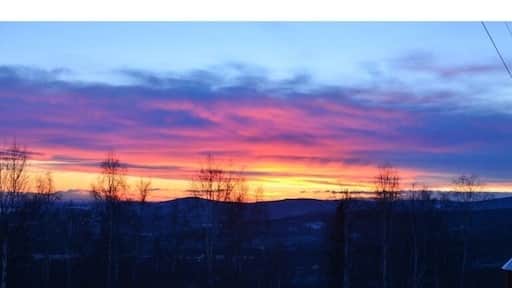 Beautiful sunset from the Denali Heights overlook. What a view!