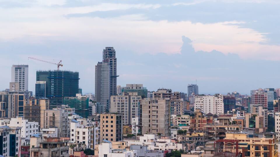 Dhaka CityScape from Top of 16th Floor at Banani