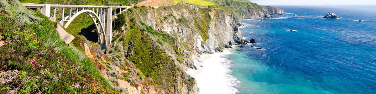 The Famous Bixby Bridge on California State Route 1