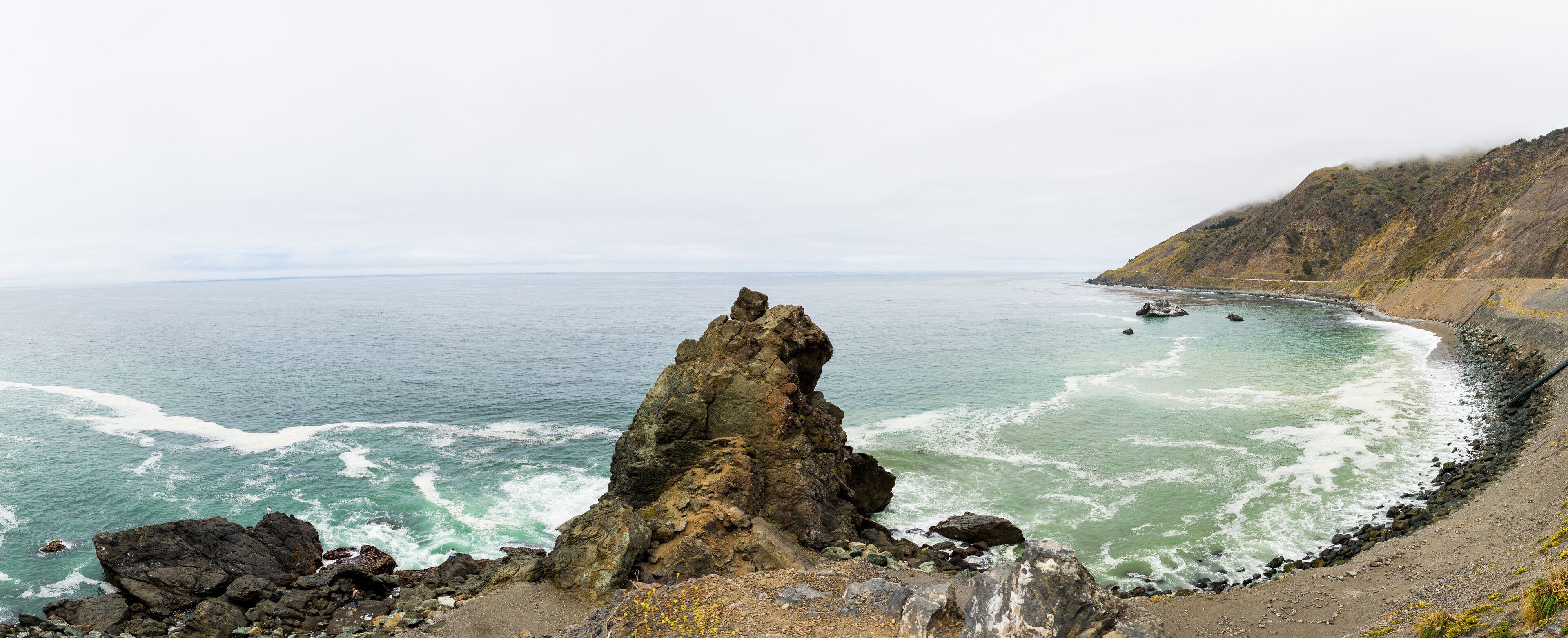 A View of the California Coastline along State Road 1