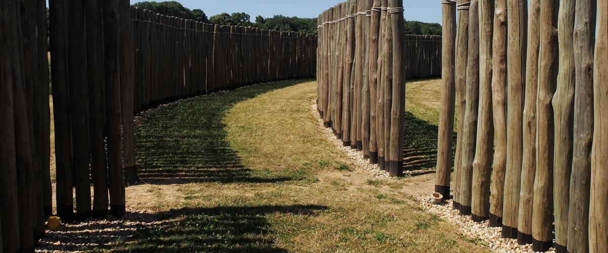 Detail of Goseck Circle (prehistoric solar observatory)