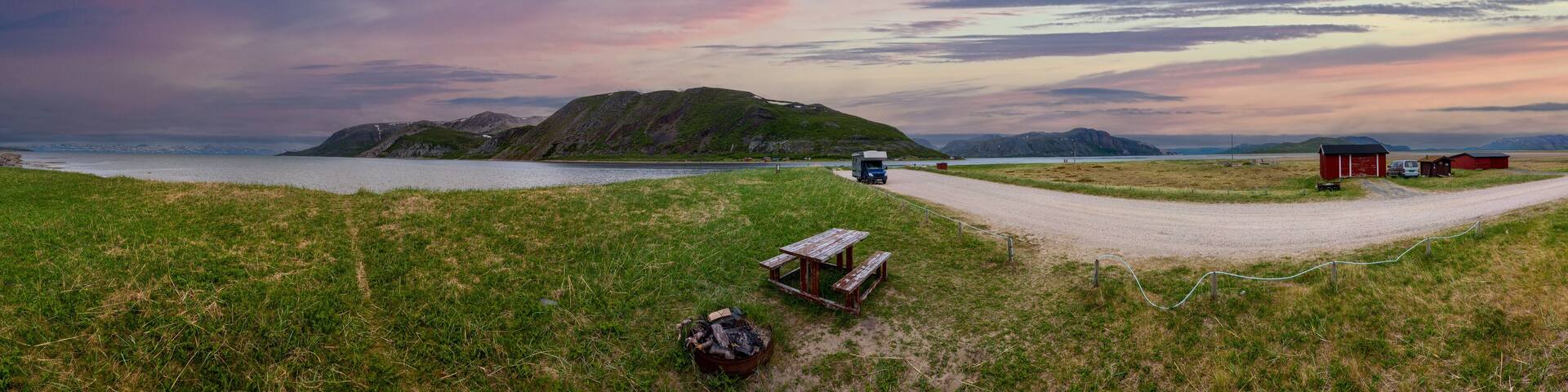 Panorama von Hoyholmen im Tanafluss