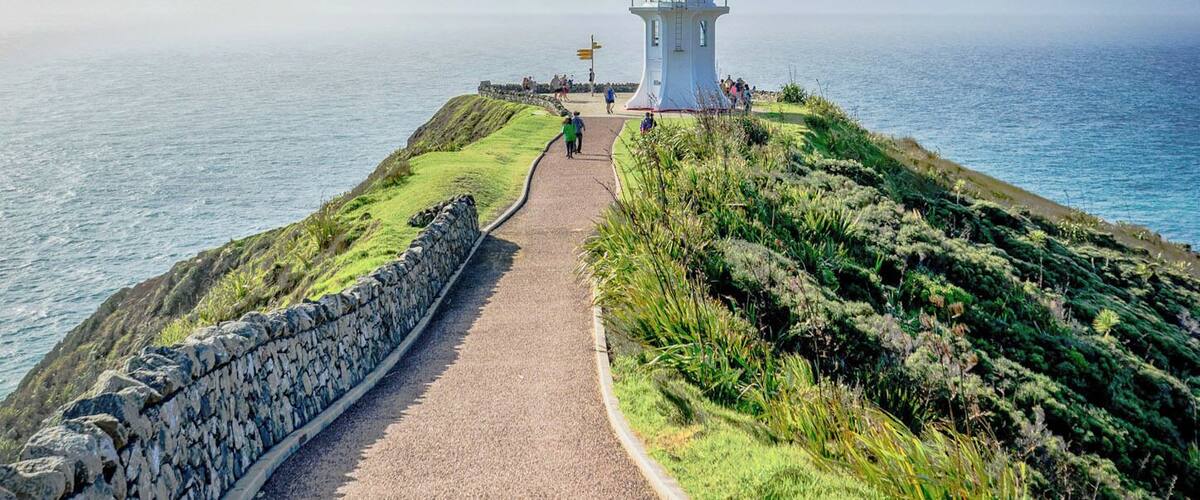 This is the sight that rewards you after the trek to the very tip of New Zealand. #green