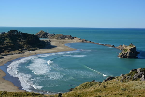 beautiful un-spoilt area at Castlepoint in the Wairarapa