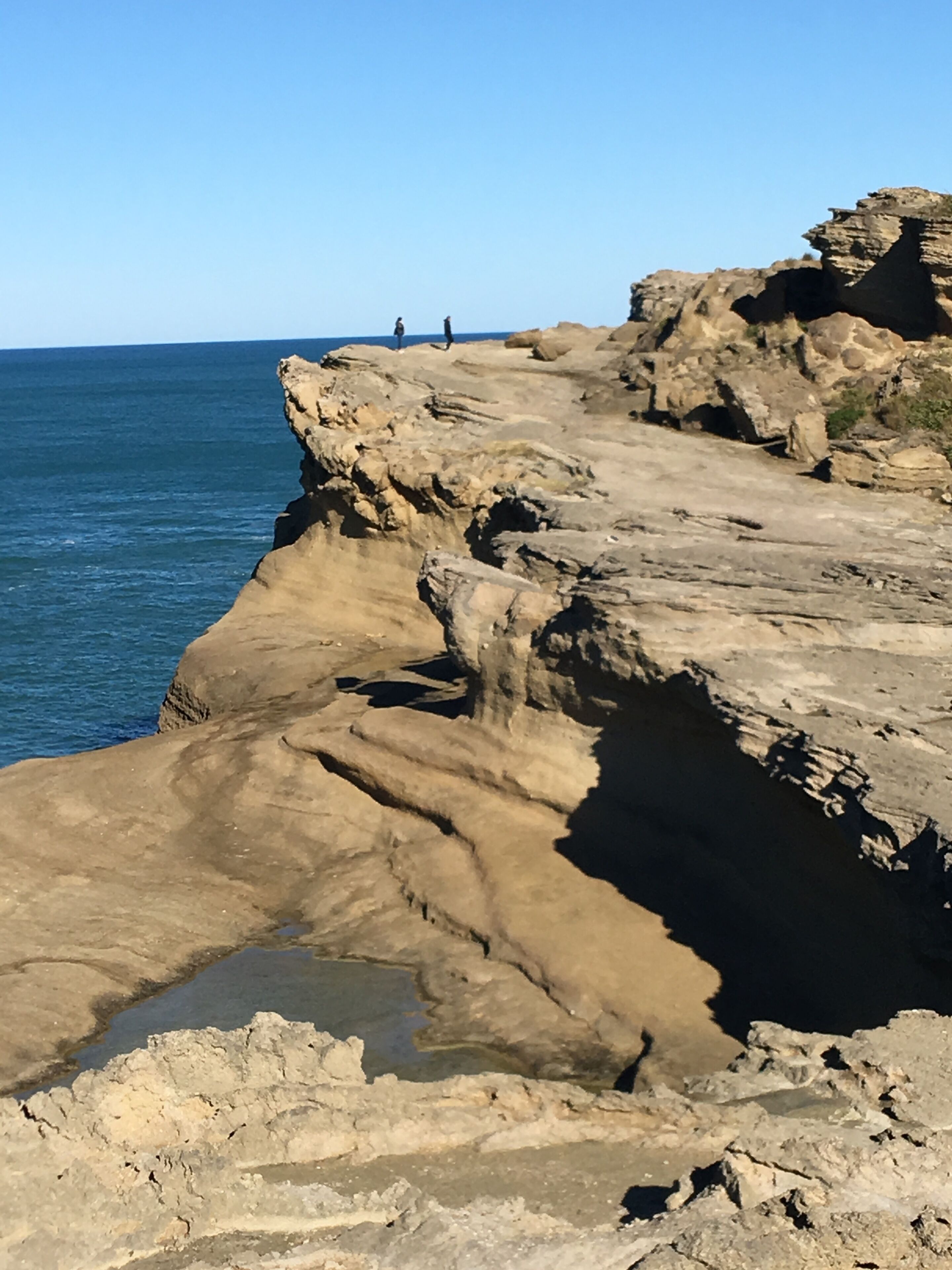 Rough and rugged coastline near the Castlepoint lighthouse 