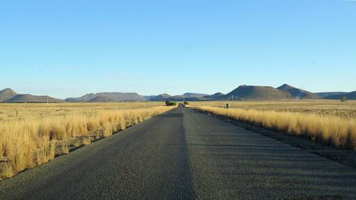 Photo taken through car window,, early morning