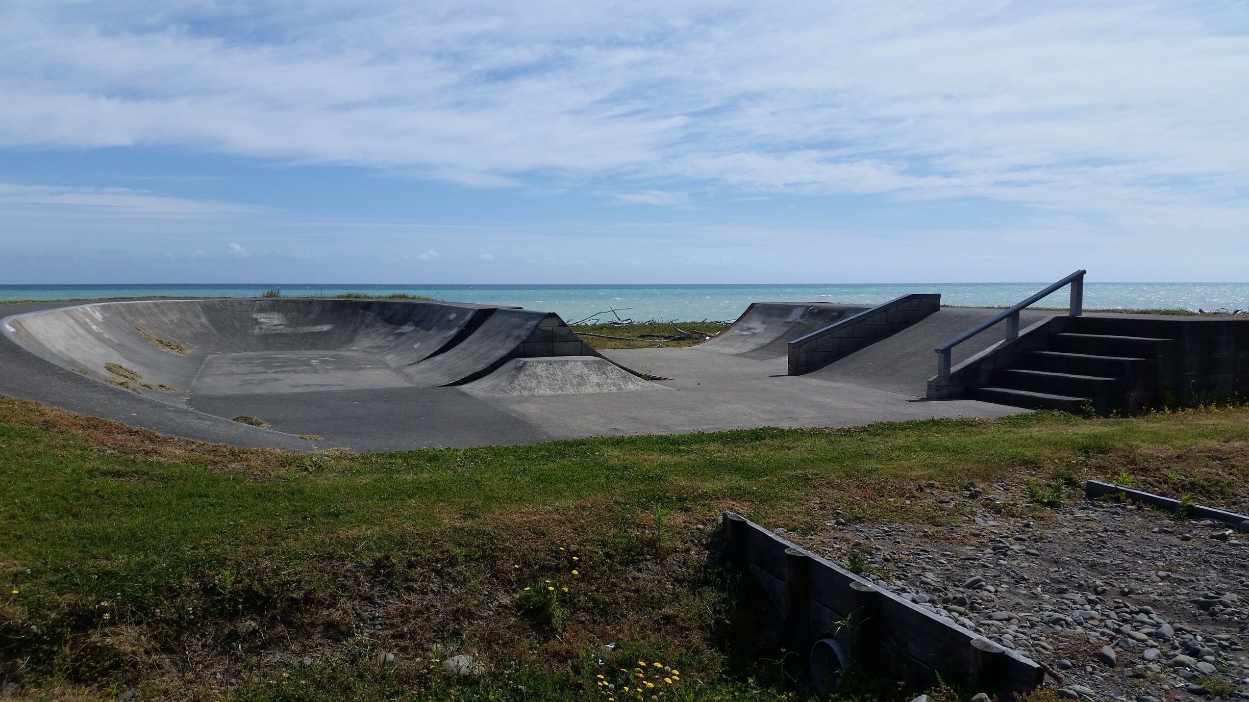 Skate park with a view