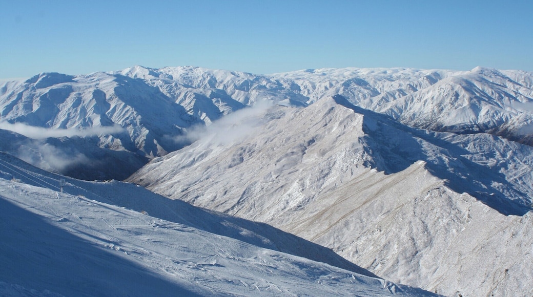 White tops as far as you can see. Like I'm in some kind of heaven. Winter at Coronet Peak. #snow