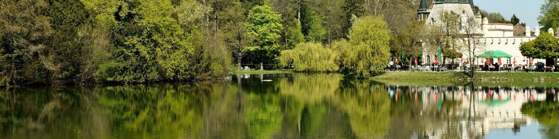 Laxenburg castles are imperial palaces and castles outside Vienna, in the town of Laxenburg, Lower Austria. The castles became a Habsburg possession in 1333 and formerly served as a summer retreat, along with Schönbrunn palace, for the imperial Habsburg dynasty. Blauer Hof Palace was the birthplace of some members of the royal family, including Crown Prince Rudolf.