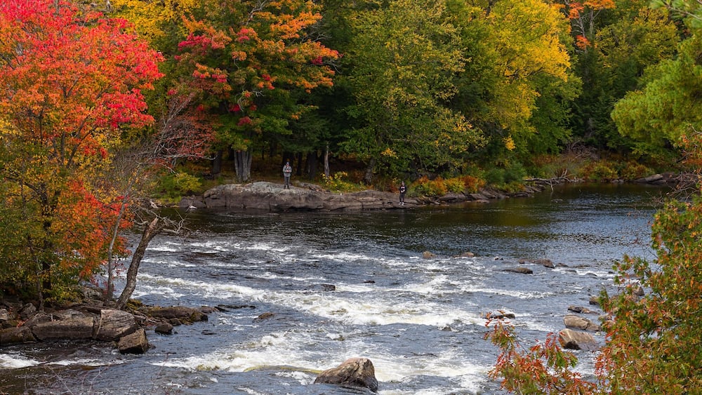 Autumn fishing on Magnetawan River