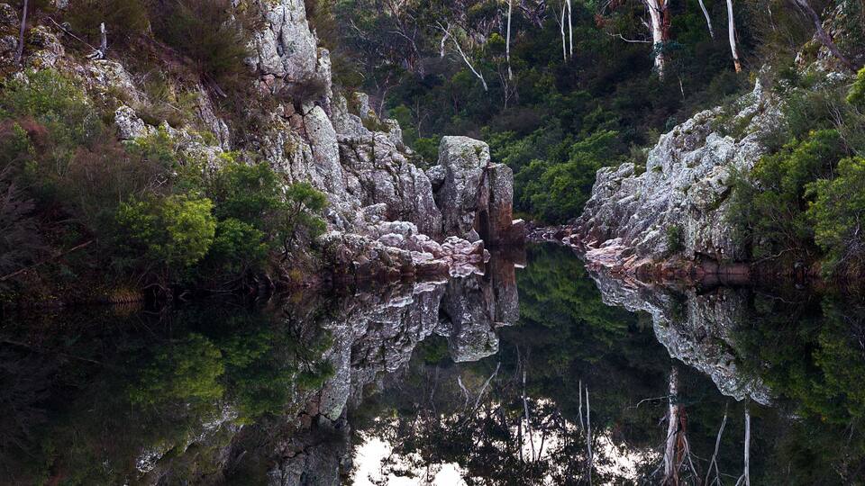 Briagalong Blue pool, in victoria, Australia