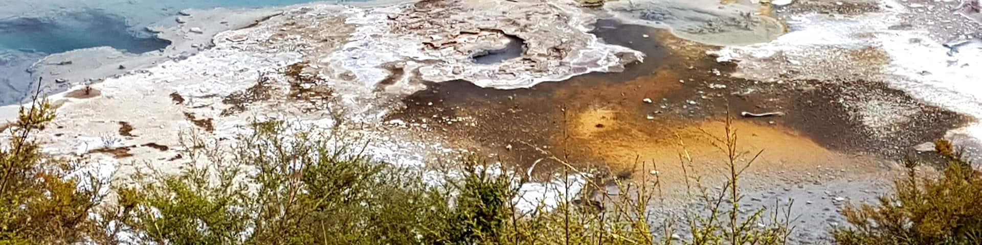 Rainbow colours at Orakei Korako!